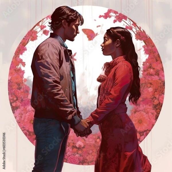 Obraz couple kissing