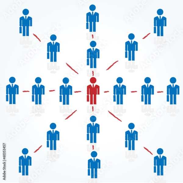 Obraz ビジネスマン　ネットワーク　