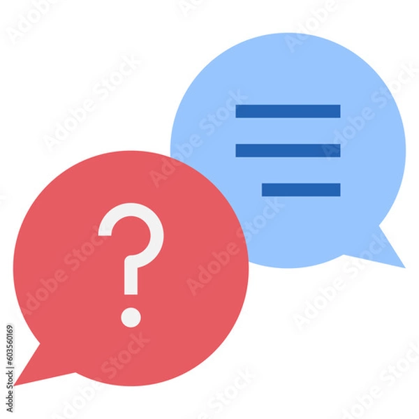 Obraz interview flat style icon