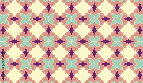 Obraz Geometric KDP Pattern Coloring pages 