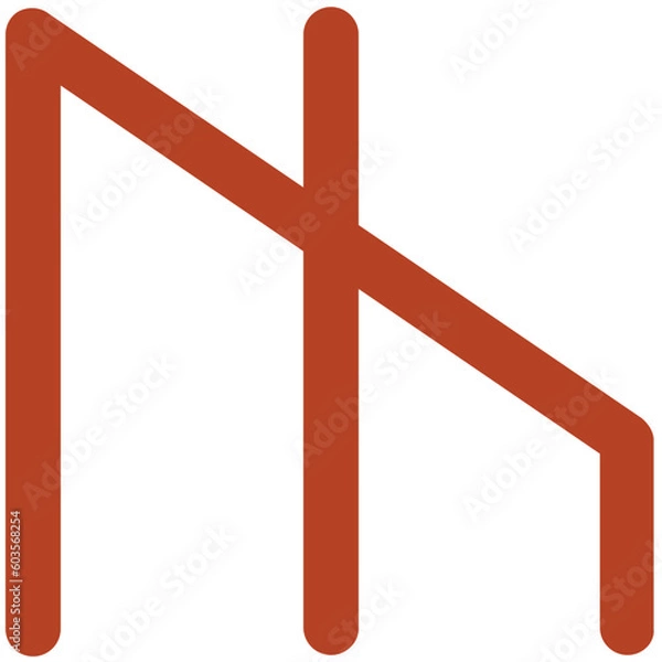 Fototapeta Shack Bold Line Vector Icon

