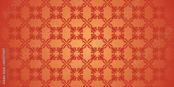 Fototapeta Arabic motif yellow pattern background