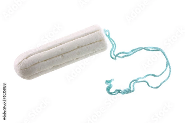 Fototapeta A new tampon isolated on white background