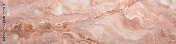 Fototapeta Marble Surface Texture Background Delicate Pink Marble With Translucent Properties. Generative AI
