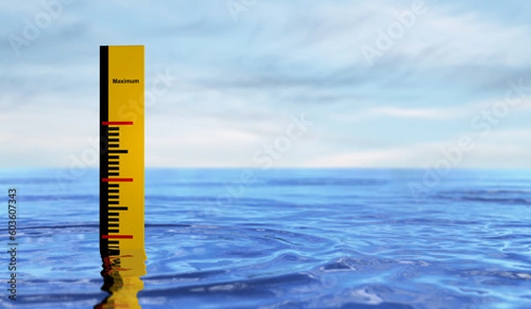 Fototapeta Flood and Maximum Level