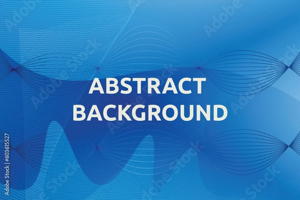 Fototapeta Blue abstract background design with lines