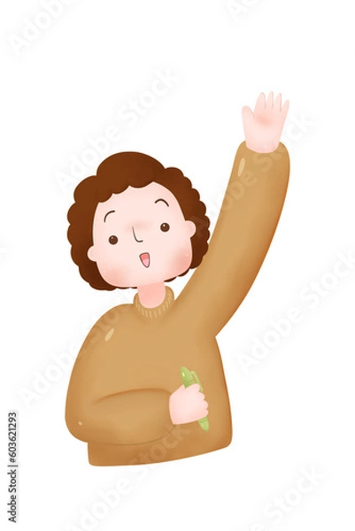 Obraz Man with workspace.