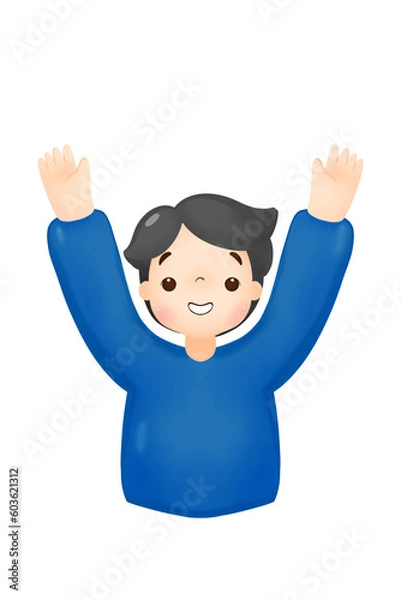 Obraz Man with workspace