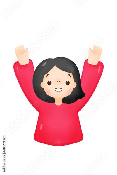 Obraz women with workspace