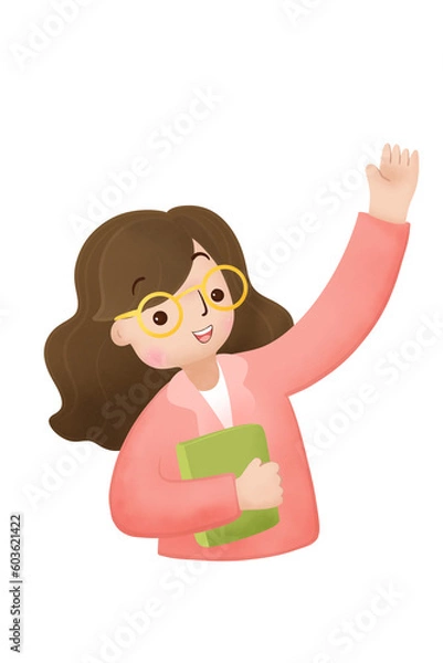 Obraz women with workspace