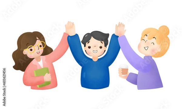 Obraz The Teamwork to succeed.