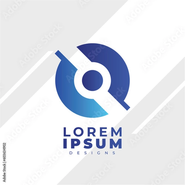 Obraz Gradien design logo modern simple  template 