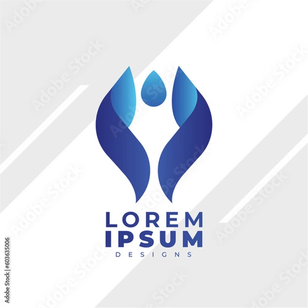 Obraz Gradien design logo modern simple  template 