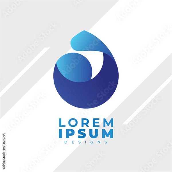 Obraz Gradien design logo modern simple  template 