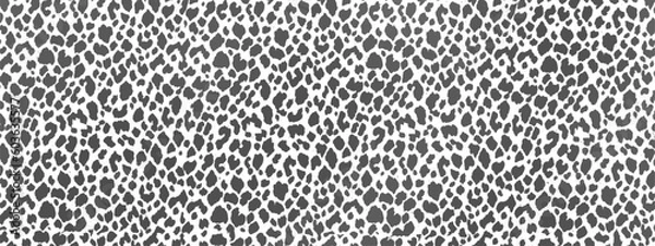 Fototapeta Leopard pattern. White and black. Animal print background for fabric, textile, design. Animal print. Vector background EPS 10