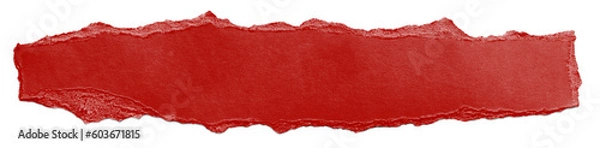 Fototapeta red paper ripped message torn