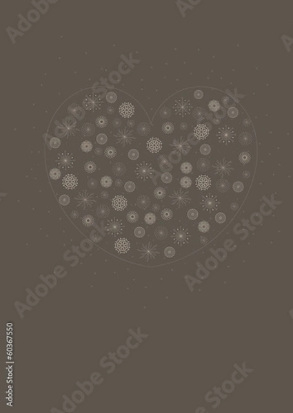 Obraz Miłość serce vector życzenia