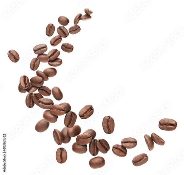 Obraz Coffee beans splashing