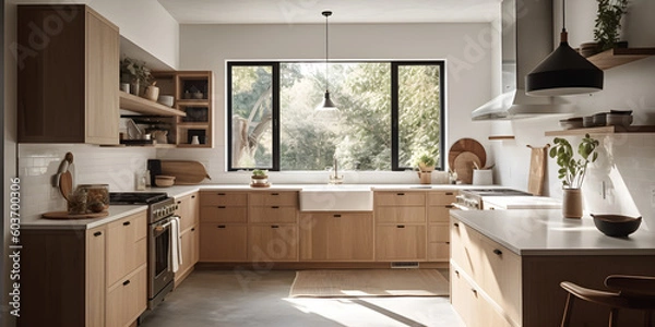 Obraz modern kitchen interior with kitchen