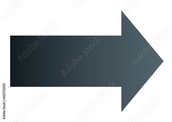 Obraz シンプルな矢印ののベクターイラスト