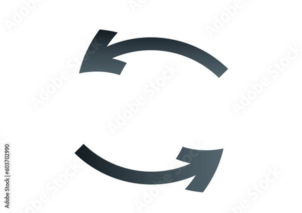 Fototapeta シンプルな矢印ののベクターイラスト