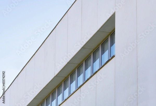 Obraz Abstract architecture. Close up of windows on the facade of a hospital.