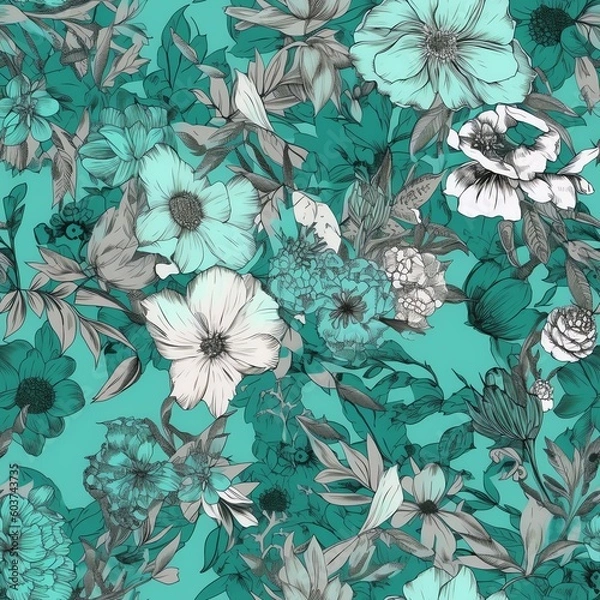 Obraz seamless floral pattern