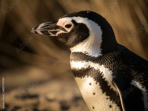 Obraz white and black penguin 