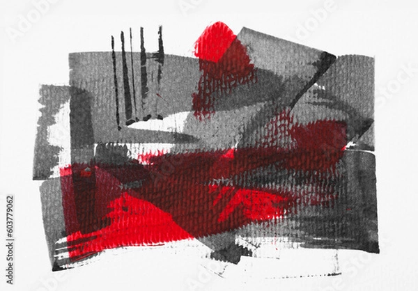 Obraz Black, White and Red