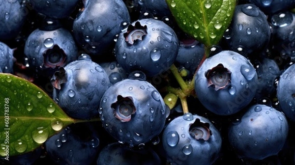 Fototapeta blueberries on the water