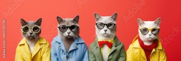 Fototapeta cats band