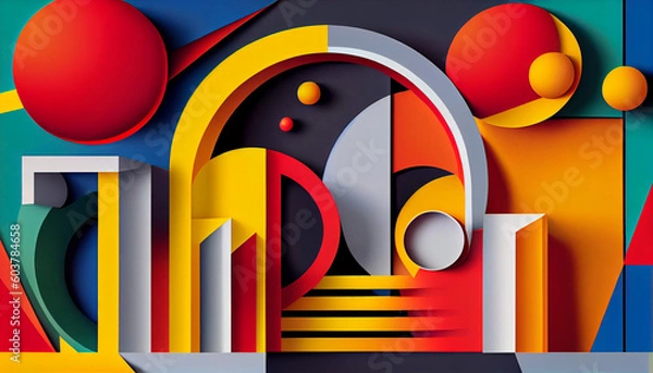 Fototapeta Background with different pattern