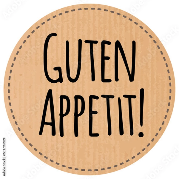 Obraz Button Guten Appetit  recyclingpapier zerkratzt