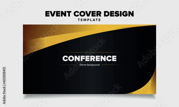 Obraz Vector event cover design template