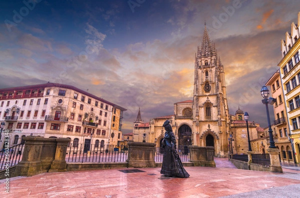 Fototapeta Oviedo, catedral
