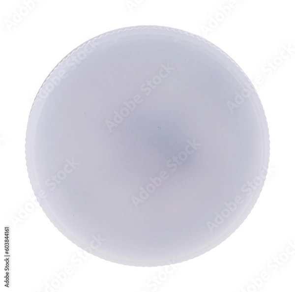 Fototapeta round recessed ceiling spotlight on a white background