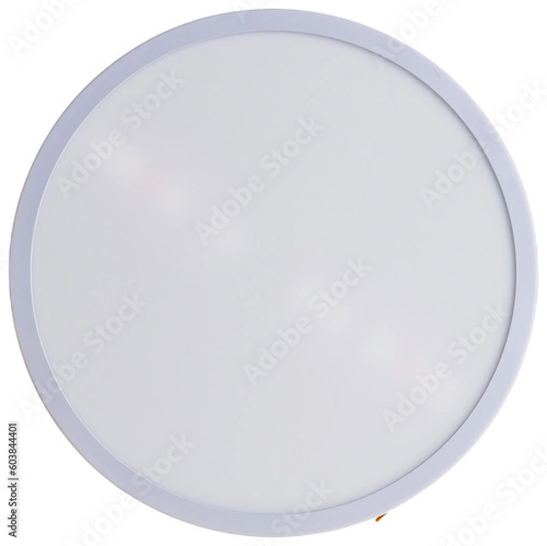 Obraz round recessed ceiling spotlight on a white background