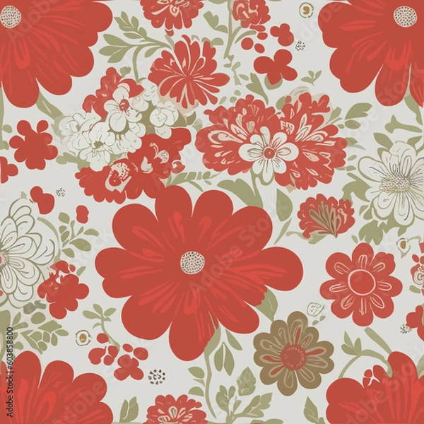 Obraz seamless floral pattern