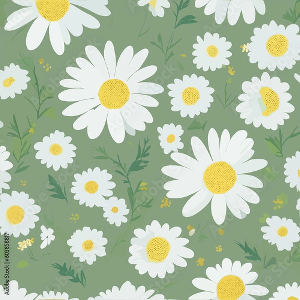 Obraz pattern with daisies