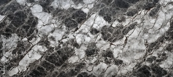 Obraz Marble gray white nature stone texture background. Generative AI technology.