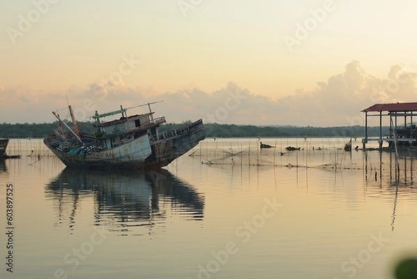 Obraz Shipwreck on the beach