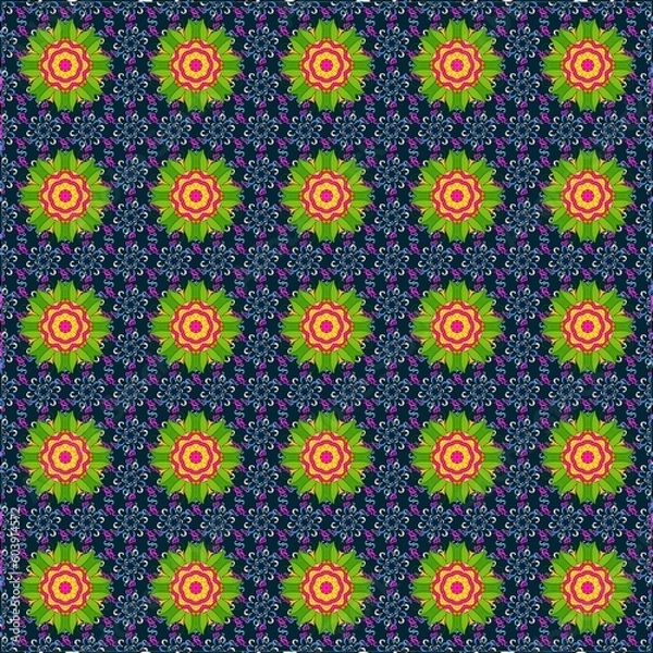 Obraz Illustration flower abstrack texture pattern 