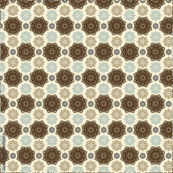 Obraz Illustration Flower pattern abstrack seamless 