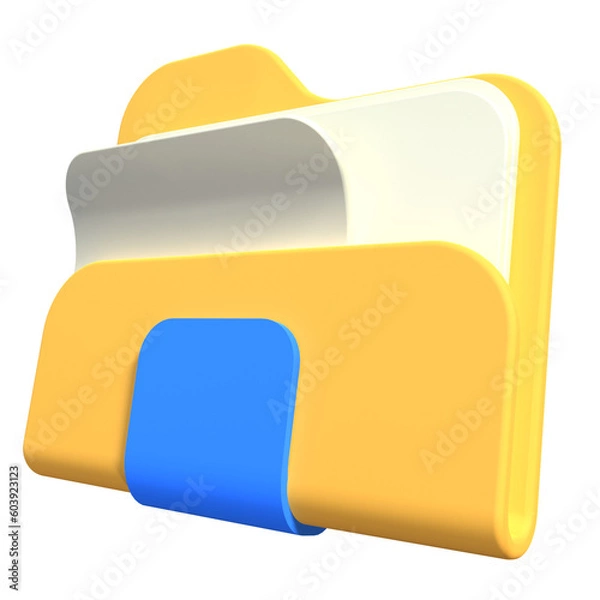 Fototapeta 3D icon folder for your design