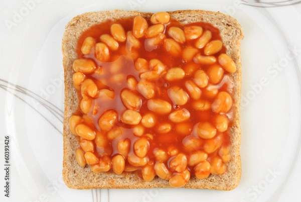 Obraz Baked Beans on Toast