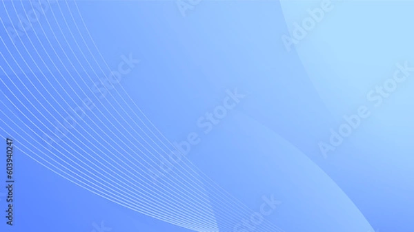 Obraz Modern Abstract Background with Motion Waves and Blue Gradient Color