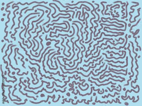 Fototapeta Digital painting of a graffiti pattern