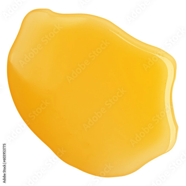 Fototapeta liquid honey isolated on white background, clipping path, full depth of field