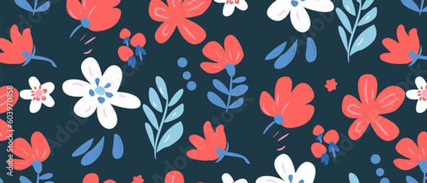 Obraz creative concept flower template background for banner vector illustration