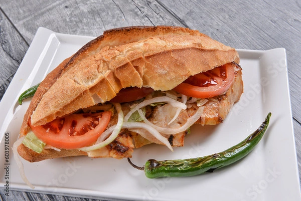 Obraz Chicken doner sandwich
